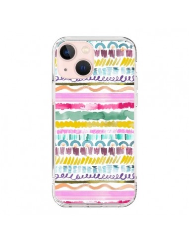 Coque iPhone 13 Mini Garlands Tribal - Ninola Design