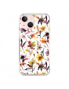 Cover iPhone 13 Mini Ink Bleeding Dots Rosa - Ninola Design