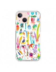 iPhone 13 Mini Case Little Textured Dots White - Ninola...