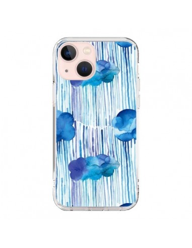 Coque iPhone 13 Mini Rain Stitches Neon - Ninola Design