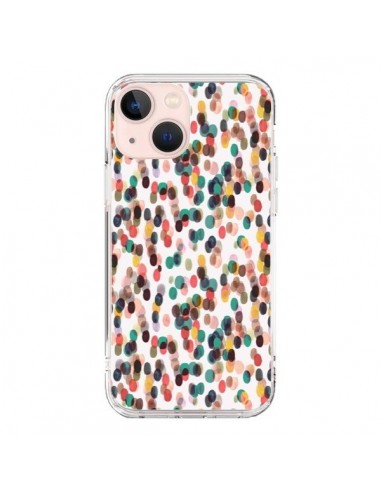 iPhone 13 Mini Case Rainbow Lace Neon Multicolor - Ninola Design