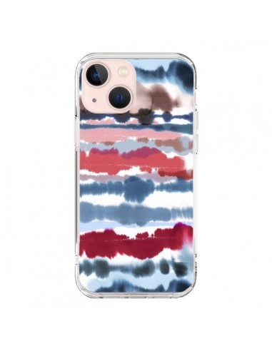 Coque iPhone 13 Mini Smoky Marble Watercolor Dark - Ninola Design