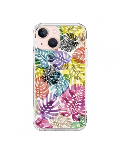 Coque iPhone 13 Mini Tigers and Leopards Yellow - Ninola Design