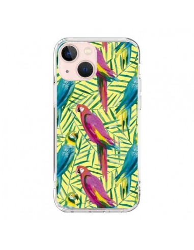 Cover iPhone 13 Mini Pappagalli Tropicali Multicolore - Ninola Design