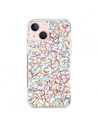 iPhone 13 Mini Case Water Drawings White - Ninola Design