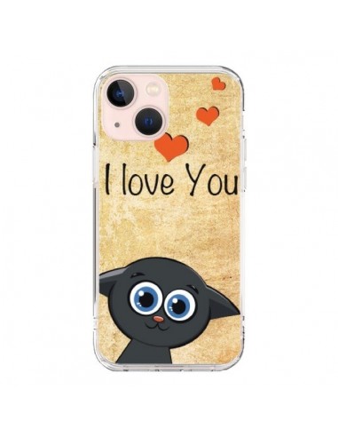 Coque iPhone 13 Mini Cute Cat - Nico