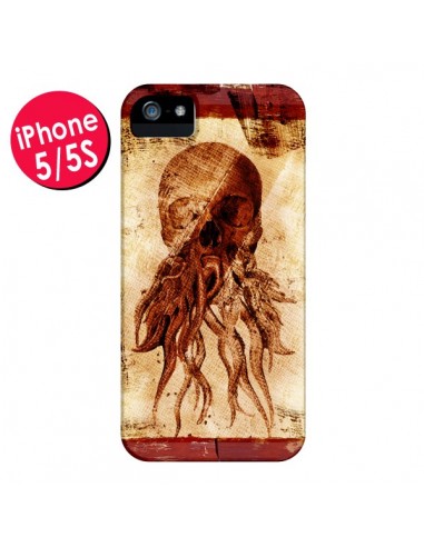 Coque Octopu Skull Poulpe Tête de Mort pour iPhone 5 et 5S - Maximilian San