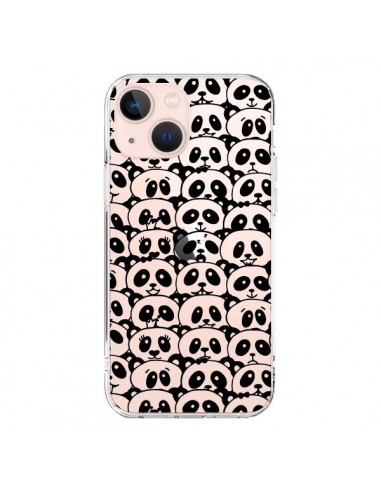 Coque iPhone 13 Mini Panda Par Milliers Transparente - Nico