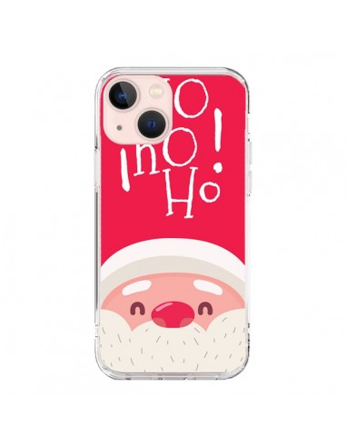 Cover iPhone 13 Mini Babbo Natale Oh Oh Oh Rosso - Nico