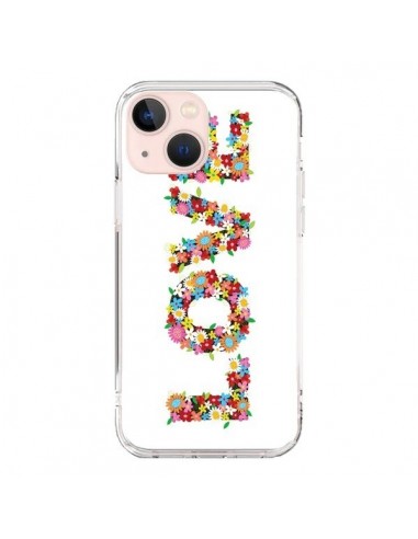 Coque iPhone 13 Mini Love Fleurs - Nico