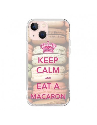 Coque iPhone 13 Mini Keep Calm and Eat A Macaron - Nico