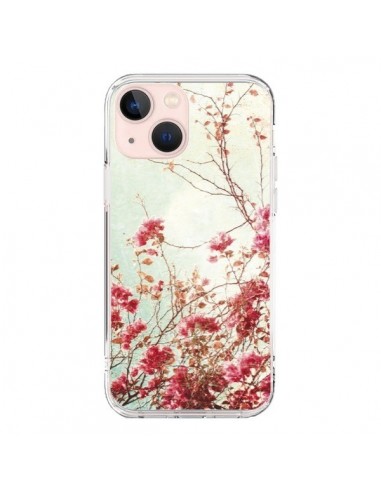 Coque iPhone 13 Mini Fleur Vintage Rose - Nico