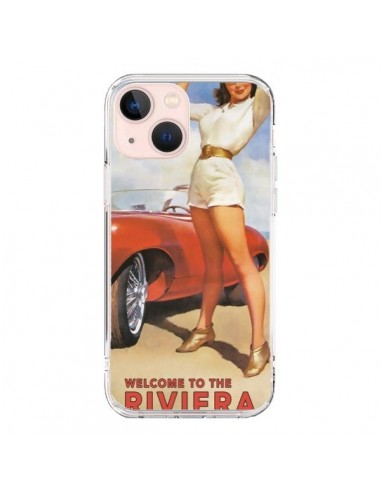 Coque iPhone 13 Mini Welcome to the Riviera Vintage Pin Up - Nico
