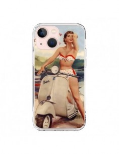 Coque iPhone 13 Mini Pin Up With Love From Monaco Vespa...