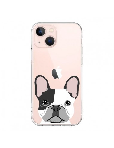 Cover iPhone 13 Mini Bulldog Francese Cane Trasparente - Pet Friendly