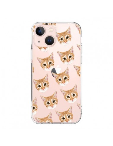 Cover iPhone 13 Mini Gatto Beige Trasparente - Pet Friendly