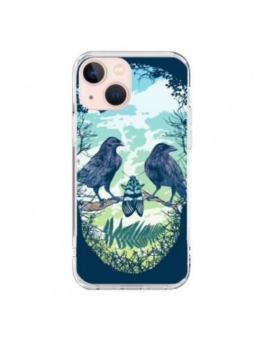 Coque iPhone 13 Mini Tête de Mort Nature - Rachel Caldwell