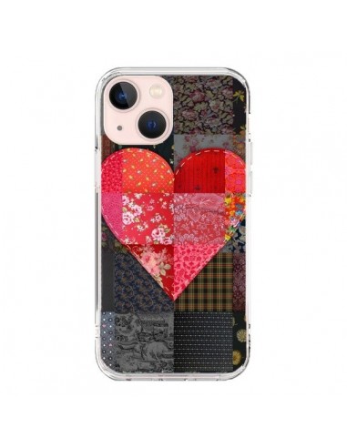 Coque iPhone 13 Mini Coeur Heart Patch - Rachel Caldwell