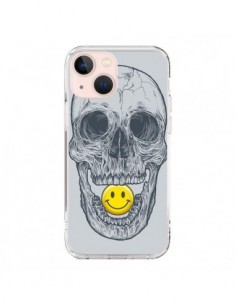 Coque iPhone 13 Mini Smiley Face Tête de Mort - Rachel...