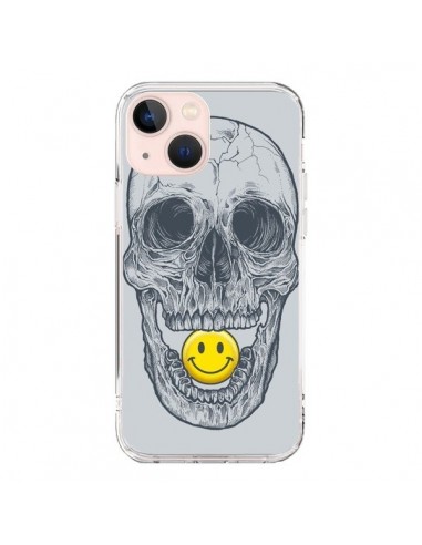 iPhone 13 Mini Case Smiley Face Skull - Rachel Caldwell