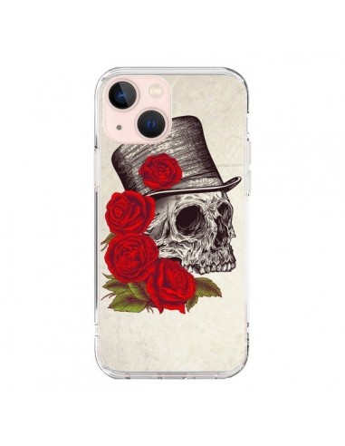 Coque iPhone 13 Mini Gentleman Crane Tête de Mort - Rachel Caldwell