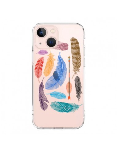 Coque iPhone 13 Mini Plume Feather Couleur Transparente - Rachel Caldwell