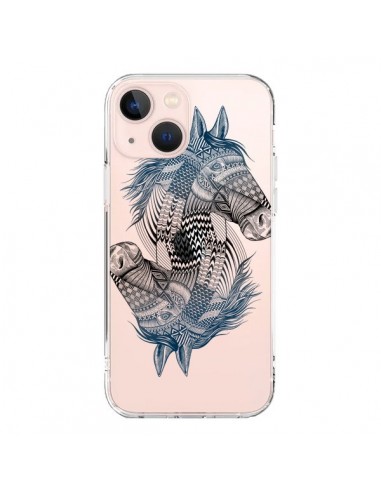Coque iPhone 13 Mini Cheval Horse Double Transparente - Rachel Caldwell