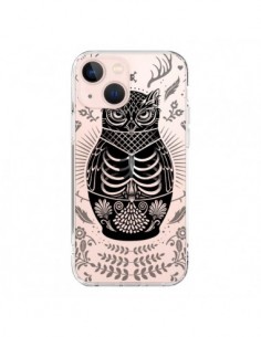 Coque iPhone 13 Mini Owl Chouette Hibou Squelette...