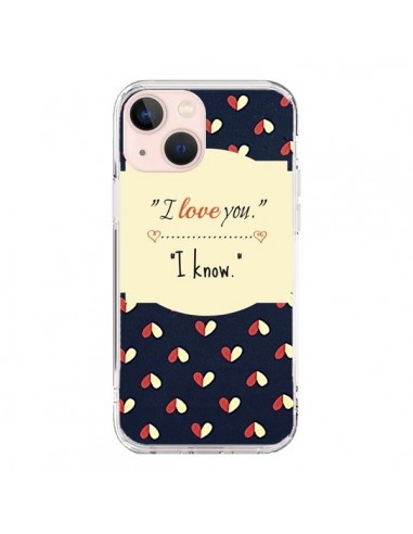 Coque iPhone 13 Mini I love you - R Delean