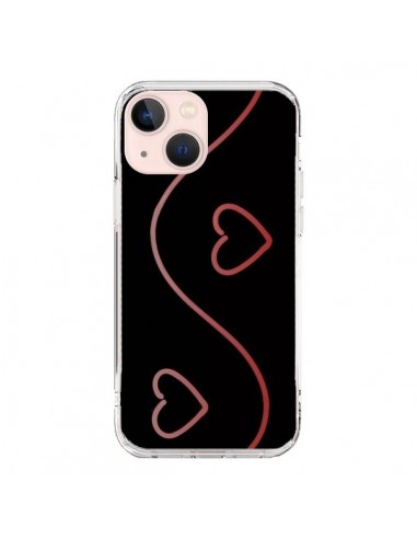 Coque iPhone 13 Mini Coeur Love Rouge - R Delean