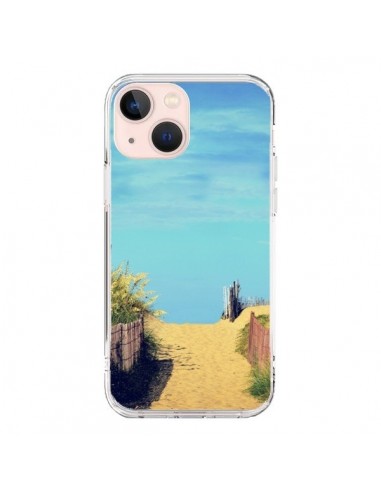 Cover iPhone 13 Mini Mare Sabbia Spiaggia- R Delean