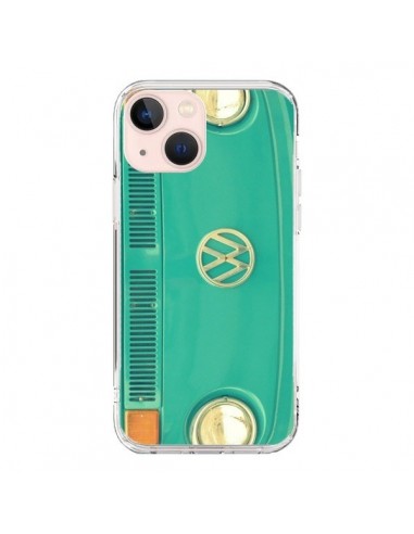 Coque iPhone 13 Mini Groovy Van Hippie VW - R Delean