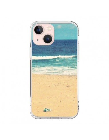Coque iPhone 13 Mini Mer Ocean Sable Plage Paysage - R Delean