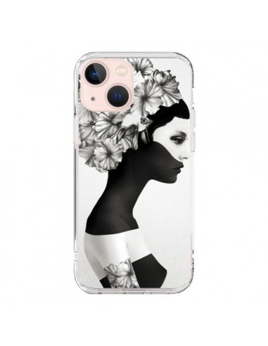 Coque iPhone 13 Mini Marianna Fille Fleurs - Ruben Ireland et Jenny Liz Rome