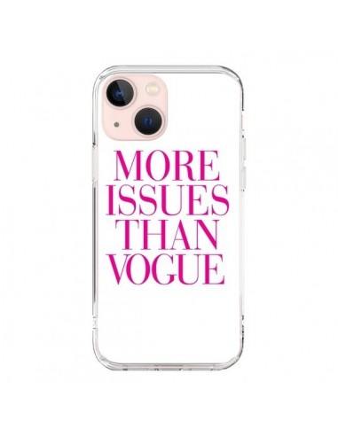 Coque iPhone 13 Mini More Issues Than Vogue Rose Pink - Rex Lambo