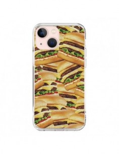 Coque iPhone 13 Mini Burger Hamburger Cheeseburger - Rex...