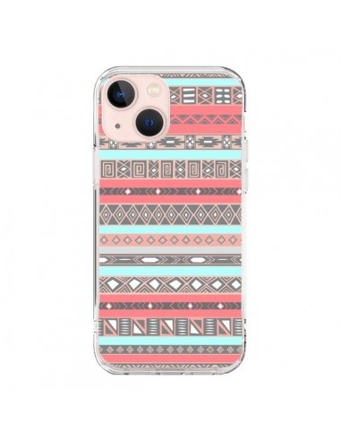 Coque iPhone 13 Mini Azteque Aztec Rose Pastel - Rex Lambo