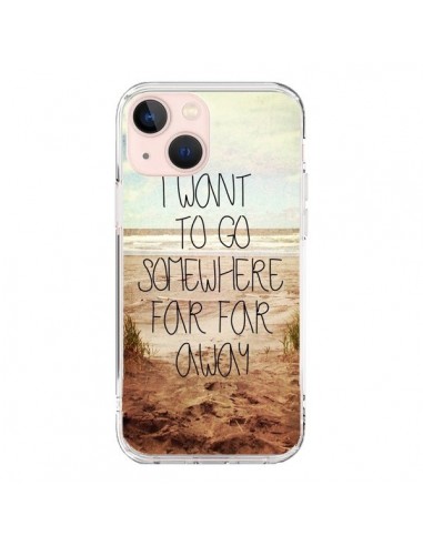 Coque iPhone 13 Mini I want to go somewhere - Sylvia Cook