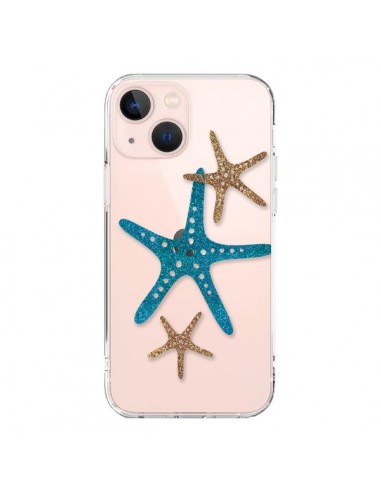Coque iPhone 13 Mini Etoile de Mer Starfish Transparente - Sylvia Cook