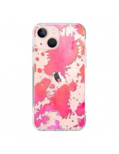 Cover iPhone 13 Mini Splash Colorato Rosa Arancione...