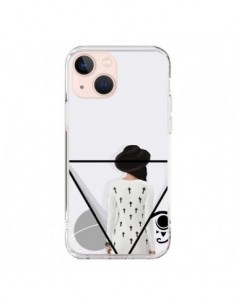 Coque iPhone 13 Mini Confusion Femme Oeil Triangle - Sara...