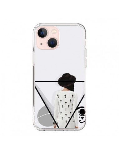 iPhone 13 Mini Case Confusion Girl Eye Triangle - Sara Eshak