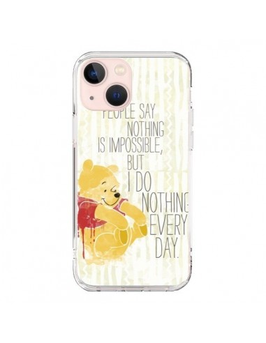 Coque iPhone 13 Mini Winnie I do nothing every day - Sara Eshak