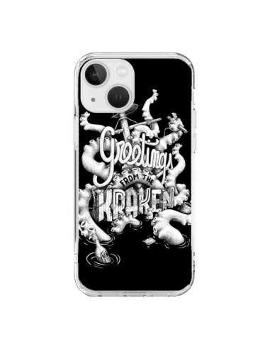 Cover iPhone 13 Mini Greetings from the kraken Polpo Tentacoli - Senor Octopus