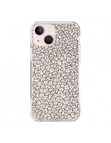 Coque iPhone 13 Mini A lot of cats chat - Santiago Taberna