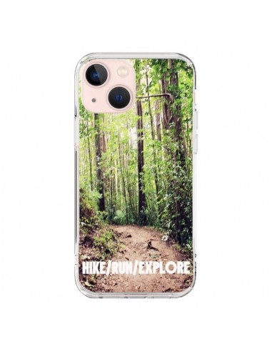 Coque iPhone 13 Mini Hike Run Explore Paysage Foret - Tara Yarte