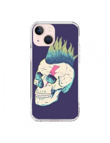 Coque iPhone 13 Mini Tête de mort Punk - Victor Vercesi