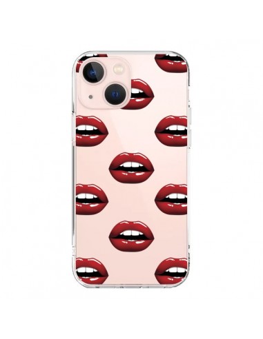 Coque iPhone 13 Mini Lèvres Rouges Lips Transparente - Yohan B.