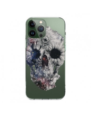 Cover iPhone 13 Pro Max Teschio Floreale Trasparente  - Ali Gulec