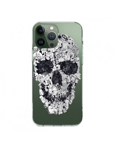 Cover iPhone 13 Pro Max Teschio Doodle Trasparente - Ali Gulec